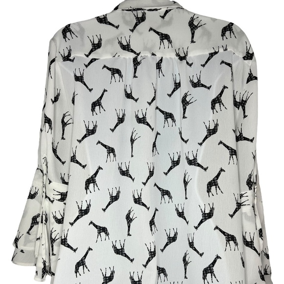 Chico's | Giraffe Print Blouse | Petite - Picture 6 of 6